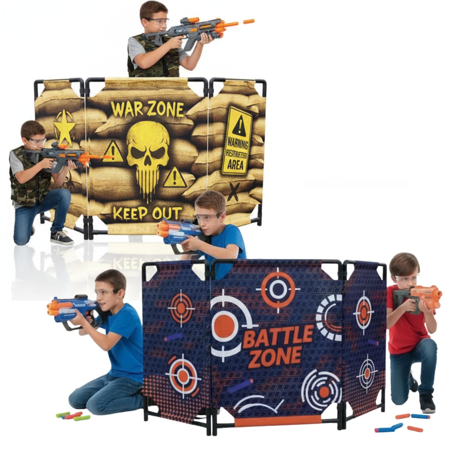Amazon.com: SINCOLINE 2-Pack Tactical Bunker & Foam Blaster Target
